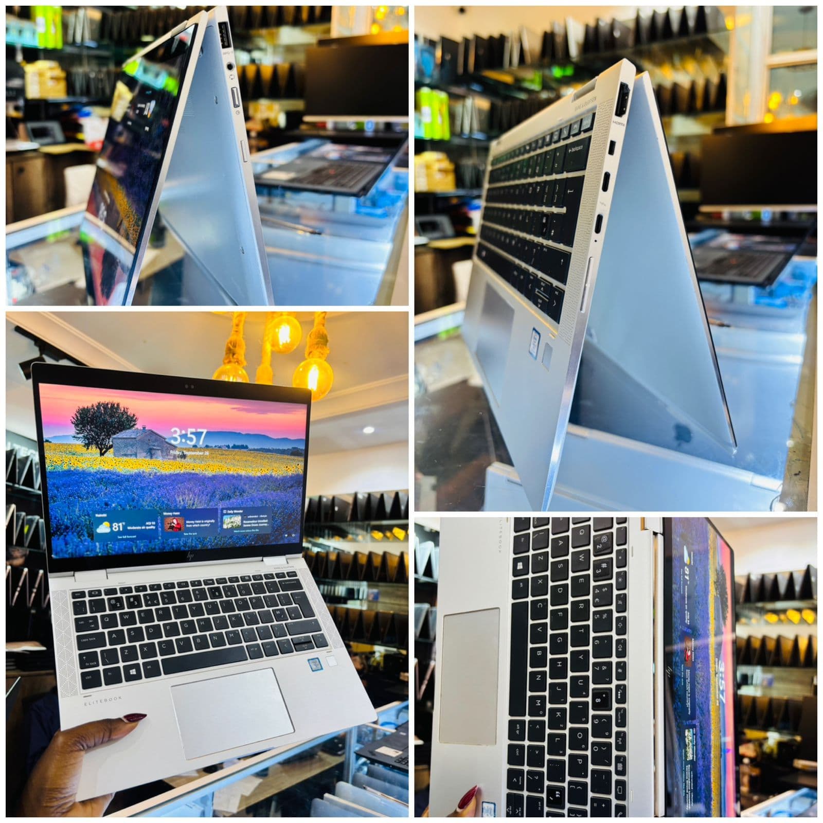 HP EliteBook 1030 G3 x360, i7 8th Gen, 16GB RAM, 256GB SSD, Touchscreen